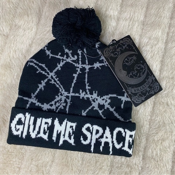 Killstar Accessories - 𝅺killstar Give Me Space Beanie